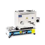Mizan Doğalgaz+ Elektrikli 30 Litre (304 Çelik) Çay Kazanı Gri