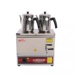 Mizan Mc216 20 Lt Çift Demlikli Pleytsiz Elektrikli Çay Kazanı 2 Adet Demlik Hediyeli Çay Ocağı