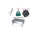mizan metal 30X50 GALVANİZ MANGAL+KÖMÜR+YELPAZE+MAŞA(KATLANIR MANGAL)