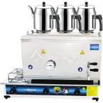 Mizan Mizan Mc104 Cay Kazani Lpg Tuplu Uc Demlik Kahveci Ocagi 40 Lt + 3 Demlık