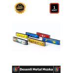#Mızıka Profesyonel Dayanıklı Ergonomik Kaliteli Akustik Çocuk Yetişkin Kompakt Desenli Metal Mızıka