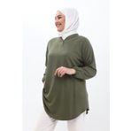 MIZMIZ Dokuma Yün Viskon Pamuk Yumuşak Kumaş Tunik