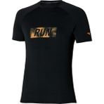 Mizuno Dryaeroflow Graphic Erkek Tişört Siyah - 2XL