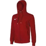 Mizuno Sweat Fermuarlı Kapüşonlu Erkek Sweatshirt Kırmızı