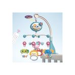 MJ TOYS Işıklı Müzikli Uzaktan Kumandalı Dönence Projektörlü Dönence Oyuncak Beşik Bebek 360° Dönebilir