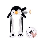 Mj Toys Kulakları Hareket Eden Beyaz Penguen Peluş Şapka