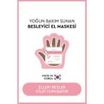 Mjcare Eldiven Tipi Yoğun Nemlendirici El Maskesi - Shea Yağı ve E Vitamini ile Zenginleştirilmiş Bitkisel Bakım, 1 Çift
