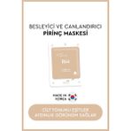 Mjcare On Rice Extract Mask - Pirinç Özlü Aydınlatıcı ve Nemlendirici Yüz Maskesi
