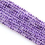 MJDCB 320 adet doğal küçük taş boncuk, 2 mm, ametist yuvarlak, düz, gevşek değerli taş, takı, bileklik, küpe, kolye, aksesuar