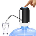 MJIYA 2,5 litre su sebili, dağıtıcı de Agua para botellon, evrensel su şişesi pompası, şalterli ve USB, kamp, mutfak, atölye, garaj için (siyah)
