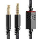 MJKOR Astro A40 Inline Sessiz Kablo Kablosu, Sessiz İşlevi Ses Aux Oyun Kablosu, Astro A40 Kulaklıklarla Uyumlu (2 Metre, Naylon Örgülü)