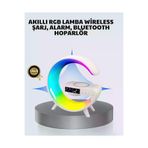 mk beykoz KEET2796-3146 Başucu İçin Tasarlanmış Kablosuz Şarjlı Gece Lambası Ve Bluetooth Ses Sistem - Keet2796-314