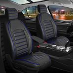 Mk Express Hyundai İx55 Uyumlu Ön Arka 5 Li Set Orjinal Serisi Oto Koltuk Kılıfı Siyah Mavi Renk - Siyah - Mavi