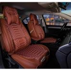 Mk Express Mini Copper Contryman Uyumlu Ön Arka 5 Li Set Royale Serisi Oto Koltuk Kılıfı Tarçın Renk