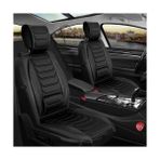 Mk Express Renault Latitude Uyumlu Lüx Deri Oto Koltuk Kılıfı Ön Arka Takım Bursa Serisi Siyah