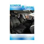 Mk Express Renault Megane 4 Hb Uyumlu Lüks Deri Oto Koltuk Kılıfı Ön Arka Set Siyah Beyaz Marjinal Model Mk - Siyah - Beyaz