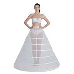 MK MODA ATELİER 6 Telli Prenses Kabarık Elastik Bantlı Jupon Tarlatan J-909ED ekru M