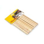 Mk Model 8 mm 10 cm 15 Adet Ahşap Gürgen Yuvarlak Çıta