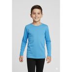 MK Mukko Kids Kız Erkek Çocuk Açık Mavi Renkli Basic Mevsimlik Uzun Kollu T-shirt Badi