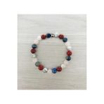 MK TASARIM GERÇEK HAVLİT, RED JASPER, LAPİS LAZULİ, PEMBE KUVARS TAŞI BİLEKLİK MKT061