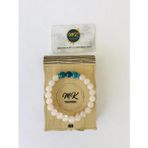 MK TASARIM GERÇEK PEMBE (GÜL) KUVARS TAŞI -APATİT TAŞI %100 ORIJINAL BİLEKLİK MKT11001