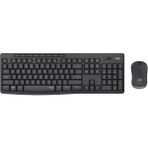 MK295 Kablosuz Sessiz Klavye Mouse Seti, Silenttouch Teknolojisi, Gelişmiş Optik Izleme, Sıvı Dökülmesine Dayanıklı, 10 M Kullanım Mesafesi, Türkçe Q Klavye, Siyah