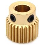 Mk8 Extruder Dişlisi 26 Diş-5mm Pirinç Creality Ender 3 Prov2 Uyumlu