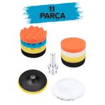 Mkey Oto Araç Araba Pasta Cila Polisaj Süngeri Keçesi Pedi 115 mm Parlatıcı Parlatma Seti 11 Parça