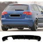 MKG Audi A3 8p 4 Kapı S3 Arka Ek Mat Siyah 2008 2009 2010 2011 2012 Sol Çift Egzoz Çıkışlı