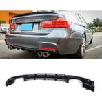 MKG Bmw F30 3 Serisi M Performance Difüzör Piona Black 2012 ve 2018 Arası Sağ Sol Çift Egzoz Çıkışlı
