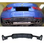 MKG Bmw F33 4 Serisi M Performance Difüzör Piona Black 2014 ve Üzeri Sağ Sol Çift Egzoz Çıkışlı