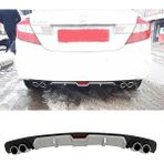 MKG Otomotiv Honda Civic Fb7 Gri Difüzör 4 Krom Egzoz Görünümlü Difizör Arka Ek Body Kit
