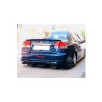 MKG Otomotiv Honda Civic Vtec 2 Makyajsız Custom Arka Ek Mat Siyah Plastik 2001 2002 2003 2004