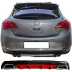 MKG Otomotiv Opel Astra J Hb Kırmızı Difüzör Çiftli Kare Egzoz Görünümlü D Tip Difizör