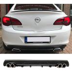 MKG Otomotiv Opel Astra J Sedan Siyah Difüzör Çiftli Yuvarlak Egzoz Görünümlü D Tip Difizör
