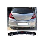MKG Otomotiv Opel Corsa D Siyah Difüzör 4 Krom Egzoz Görünümlü Difizör Arka Ek Body Kit