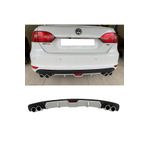 MKG Otomotiv Vw Jetta Mk6 Uyumlu Gri Difüzör 4 Krom Egzoz Görünümlü Difizör Arka Ek Body Kit 2010-2014