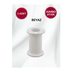 MKLAKS Jumbo Plastik Ayarlanabilir Dolap Mobilya Koltuk Kanepe Tezgah Yükseltici Ayağı Beyaz Ayakları 10 Cm