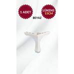 MKLAKS Lükens Ayak (BEYAZ) Plastik 15cm Mobilya Baza Masa Dolap Ayağı – Dayanıklı Ve Şık Tasarım