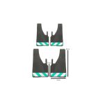 Mkm Citroen Jumper Uyumlu Fosforlu Yeşil-Beyaz Renkli 4Lü Paçalık Çamurluk Tozluk