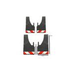 MKM Peugeot J9 - J10 Fosforlu Kırmızı-Beyaz Renkli 4'lü Paçalık Çamurluk Tozluk