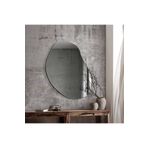 MKS Design 74x96cm Asimetrik Oval Boy Aynası | Lüx Antre Aynası | Makyaj Aynası | Salon Konsol Aynası
