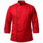 MKWorkwear İsim Nakış Seçenekli - Aşçı Önlük Boydan Askılı – Modern Mutfak Önlüğü Apron | Erkek & Kadın Unisex Üniforma ve İş Elbiseleri (Kırmızı)