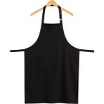 MKWorkwear isim Nakış Seçenekli - Classic Aşçı Önlük Boydan Askılı – Modern Mutfak Önlüğü | Erkek & Kadın Kullanıma Uygun | Kişiye Özel Üniforma ve İş Elbiseleri - Standart - Siyah