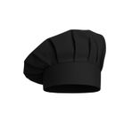 MKWorkwear isim Nakış Seçenekli - Classic Şef Mantar Kep – Modern Aşçı Kep | Erkek & Kadın Kullanıma Uygun | Kişiye Özel Üniforma ve İş Elbiseleri - Siyah