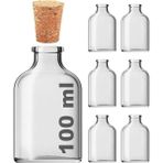 ml Düğün, Kına, Nişan, Kolonya, Koku, Hediyelik Şişesi Şeffaf Mantar Tıpalı 100 cc Cam Şişe (Şeffaf 6 Adet)