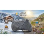 Mlh Store Yamaha Tricity Ile Uyumlu Dört Mevsim Tam Koruma Premium Motosiklet Brandası - Gri - XL