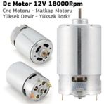 Mlsemfaelektronik-Dc Motor 12V 18000Rpm - Cnc Motoru - Matkap Motoru