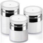 Mluchee Pompalı 3 Paket Losyon Dispenseri, Havasız Pompa Kavanozları Karışık (1oz+1.7oz+3.5oz) Krem İçin Pompa Şişe Dağıtıcı Nemlendirici Konteyner, Sarhoş Fil Kapları, Boş Losyon Şişesi Kozmetik