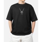 MMC Weddey-L Oversize Bateri Baget Tshirt - 01-Siyah